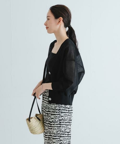 URBAN RESEARCH / アーバンリサーチ カーディガン・ボレロ | new basic　リネン混スポンディッシュニットカーディガン | 詳細15