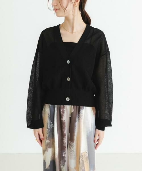 URBAN RESEARCH / アーバンリサーチ カーディガン・ボレロ | new basic　リネン混スポンディッシュニットカーディガン | 詳細21