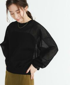URBAN RESEARCH / アーバンリサーチ ニット・セーター | new basic　リネン混スポンディッシュニットプルオーバー