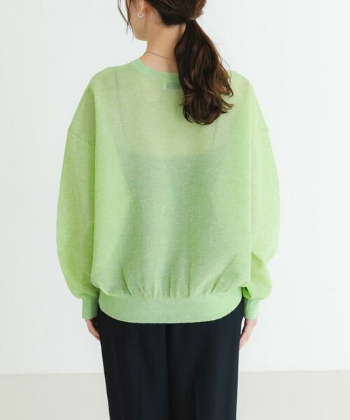 URBAN RESEARCH / アーバンリサーチ ニット・セーター | new basic　リネン混スポンディッシュニットプルオーバー | 詳細10