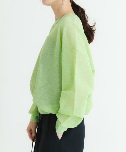 URBAN RESEARCH / アーバンリサーチ ニット・セーター | new basic　リネン混スポンディッシュニットプルオーバー | 詳細2