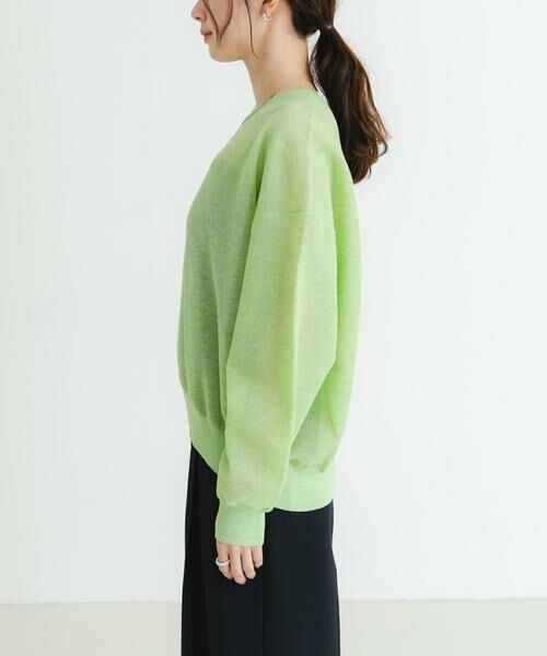 URBAN RESEARCH / アーバンリサーチ ニット・セーター | new basic　リネン混スポンディッシュニットプルオーバー | 詳細9