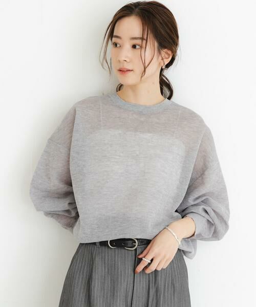 URBAN RESEARCH / アーバンリサーチ ニット・セーター | new basic　リネン混スポンディッシュニットプルオーバー | 詳細27