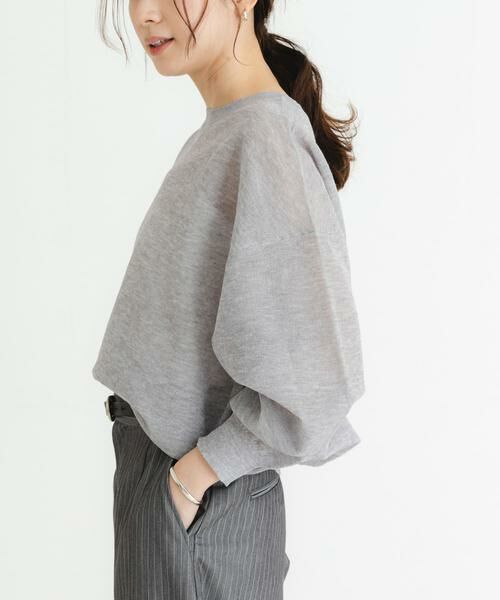 URBAN RESEARCH / アーバンリサーチ ニット・セーター | new basic　リネン混スポンディッシュニットプルオーバー | 詳細28