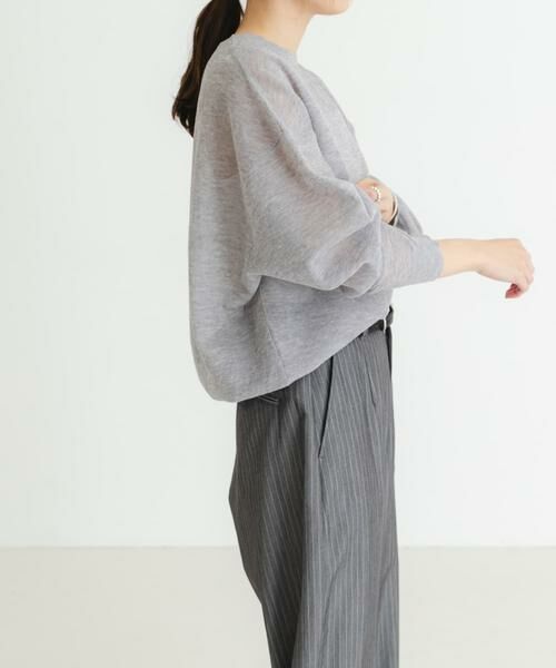 URBAN RESEARCH / アーバンリサーチ ニット・セーター | new basic　リネン混スポンディッシュニットプルオーバー | 詳細30