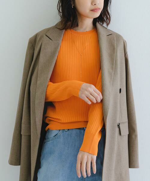 URBAN RESEARCH / アーバンリサーチ ニット・セーター | 『WEB限定』クルーネックコンパクトリブニット | 詳細2