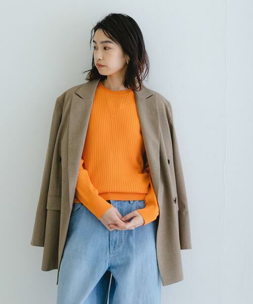 URBAN RESEARCH / アーバンリサーチ ニット・セーター | 『WEB限定』クルーネックコンパクトリブニット | 詳細4