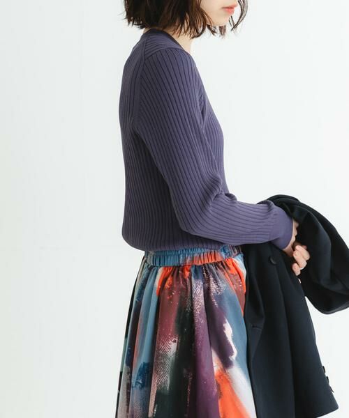 URBAN RESEARCH / アーバンリサーチ ニット・セーター | 『WEB限定』クルーネックコンパクトリブニット | 詳細12