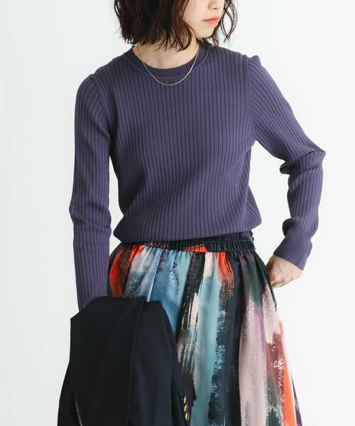 URBAN RESEARCH / アーバンリサーチ ニット・セーター | 『WEB限定』クルーネックコンパクトリブニット | 詳細13
