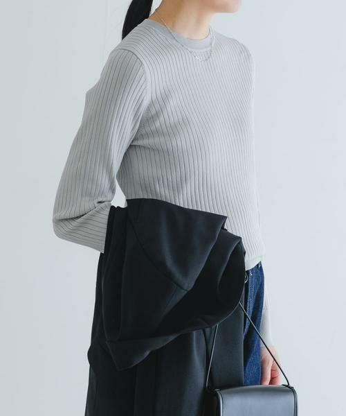 URBAN RESEARCH / アーバンリサーチ ニット・セーター | 『WEB限定』クルーネックコンパクトリブニット | 詳細24