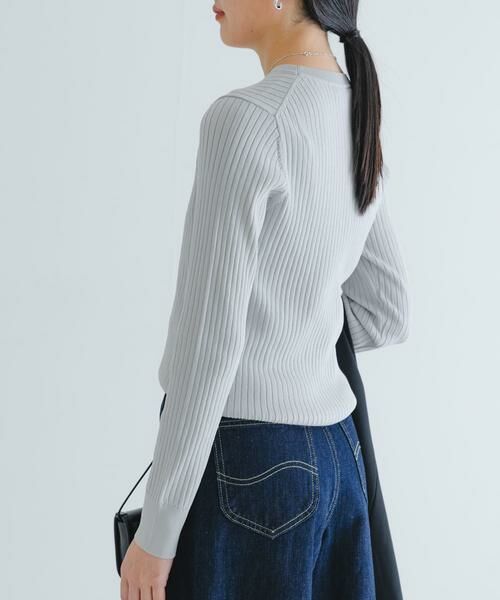 URBAN RESEARCH / アーバンリサーチ ニット・セーター | 『WEB限定』クルーネックコンパクトリブニット | 詳細25