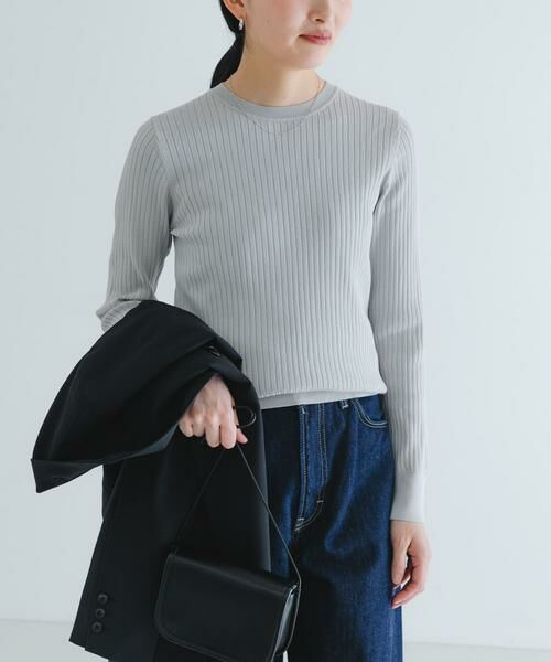 URBAN RESEARCH / アーバンリサーチ ニット・セーター | 『WEB限定』クルーネックコンパクトリブニット | 詳細27