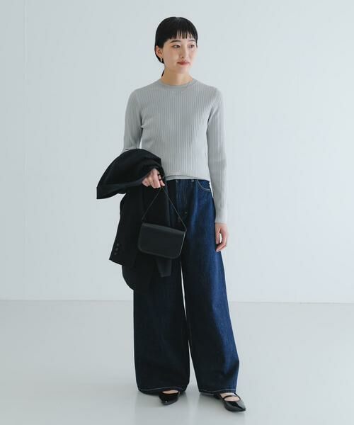 URBAN RESEARCH / アーバンリサーチ ニット・セーター | 『WEB限定』クルーネックコンパクトリブニット | 詳細28