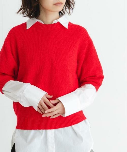 URBAN RESEARCH / アーバンリサーチ ニット・セーター | ブークレハーフスリーブニット | 詳細1