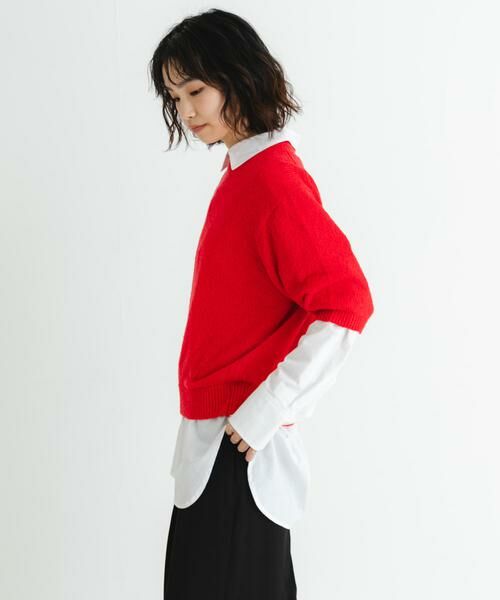 URBAN RESEARCH / アーバンリサーチ ニット・セーター | ブークレハーフスリーブニット | 詳細2