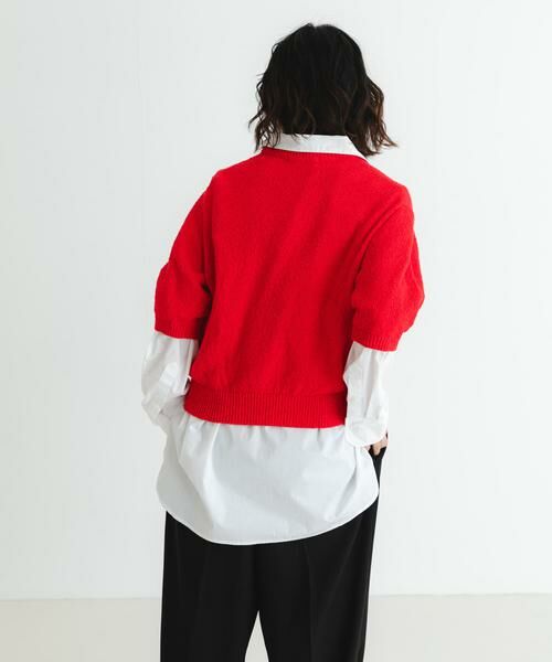 URBAN RESEARCH / アーバンリサーチ ニット・セーター | ブークレハーフスリーブニット | 詳細3