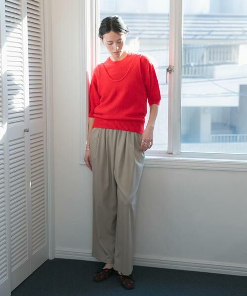 URBAN RESEARCH / アーバンリサーチ ニット・セーター | ブークレハーフスリーブニット | 詳細7