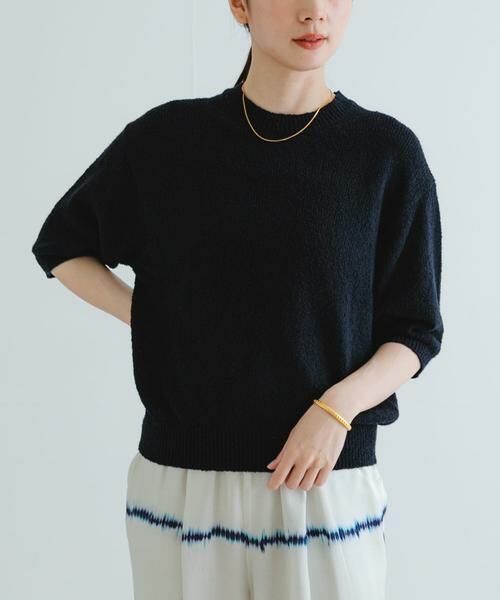 URBAN RESEARCH / アーバンリサーチ ニット・セーター | ブークレハーフスリーブニット | 詳細10