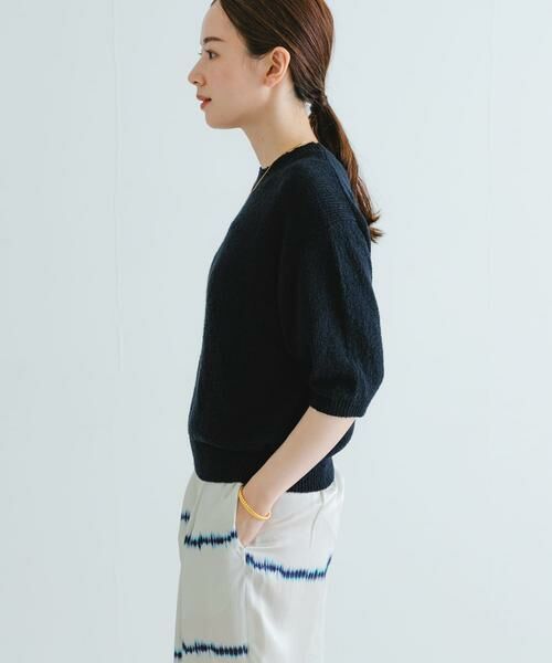URBAN RESEARCH / アーバンリサーチ ニット・セーター | ブークレハーフスリーブニット | 詳細11