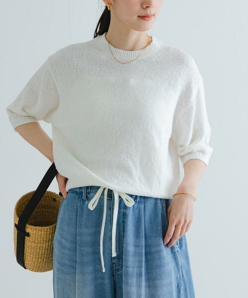 URBAN RESEARCH / アーバンリサーチ ニット・セーター | ブークレハーフスリーブニット | 詳細22