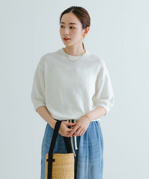 URBAN RESEARCH / アーバンリサーチ ニット・セーター | ブークレハーフスリーブニット | 詳細26