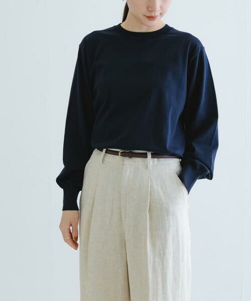 URBAN RESEARCH / アーバンリサーチ ニット・セーター | new basic　ハイゲージクルーネックニット | 詳細1