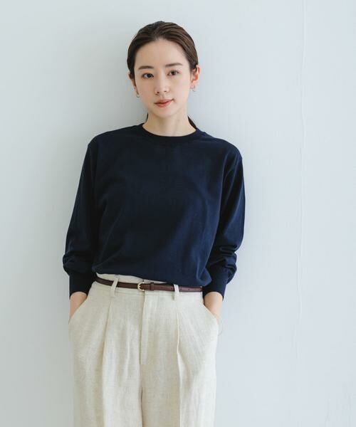 URBAN RESEARCH / アーバンリサーチ ニット・セーター | new basic　ハイゲージクルーネックニット | 詳細6