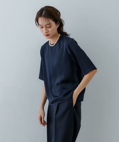 URBAN RESEARCH / アーバンリサーチ シャツ・ブラウス | ハーフスリーブサテンブラウス | 詳細4