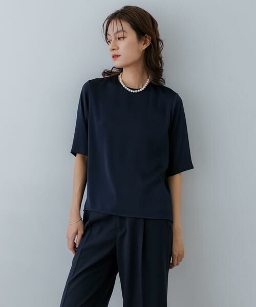 URBAN RESEARCH / アーバンリサーチ シャツ・ブラウス | ハーフスリーブサテンブラウス | 詳細5