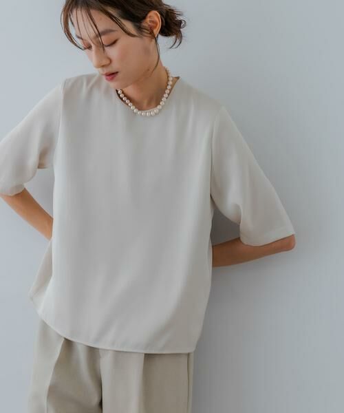 URBAN RESEARCH / アーバンリサーチ シャツ・ブラウス | ハーフスリーブサテンブラウス | 詳細15