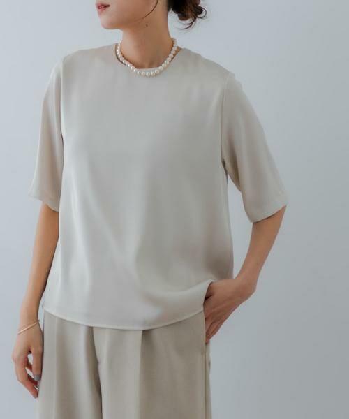 URBAN RESEARCH / アーバンリサーチ シャツ・ブラウス | ハーフスリーブサテンブラウス | 詳細17