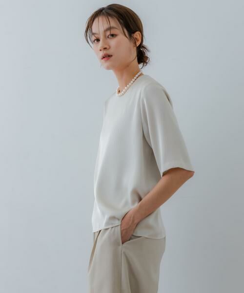 URBAN RESEARCH / アーバンリサーチ シャツ・ブラウス | ハーフスリーブサテンブラウス | 詳細18