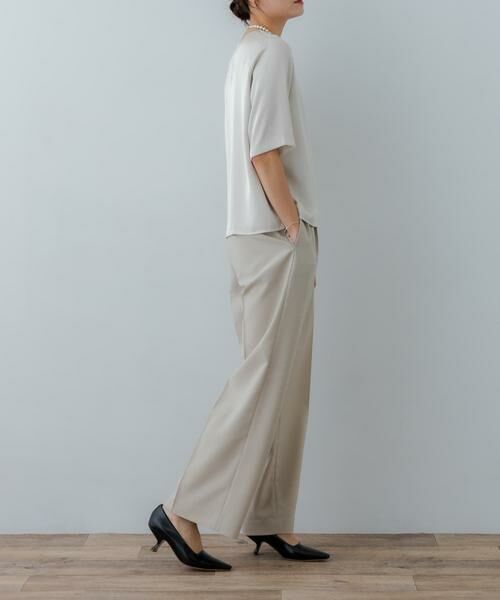 URBAN RESEARCH / アーバンリサーチ シャツ・ブラウス | ハーフスリーブサテンブラウス | 詳細19