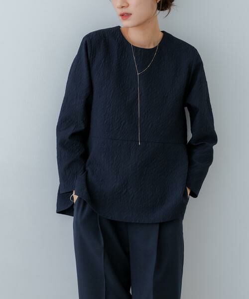 URBAN RESEARCH / アーバンリサーチ シャツ・ブラウス | ジャガードペプラムブラウス | 詳細1