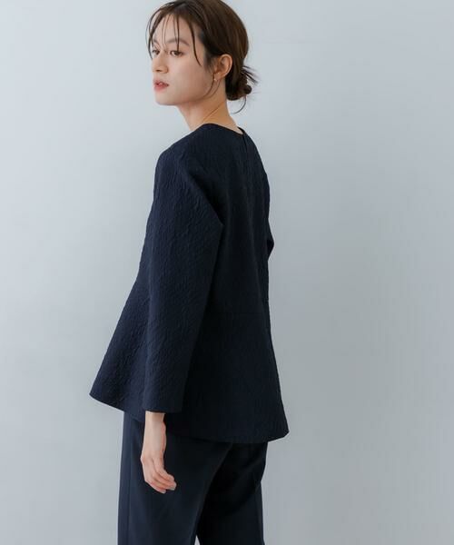 URBAN RESEARCH / アーバンリサーチ シャツ・ブラウス | ジャガードペプラムブラウス | 詳細3