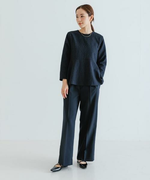 URBAN RESEARCH / アーバンリサーチ シャツ・ブラウス | ジャガードペプラムブラウス | 詳細7