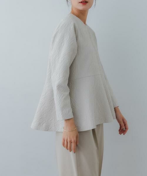 URBAN RESEARCH / アーバンリサーチ シャツ・ブラウス | ジャガードペプラムブラウス | 詳細26