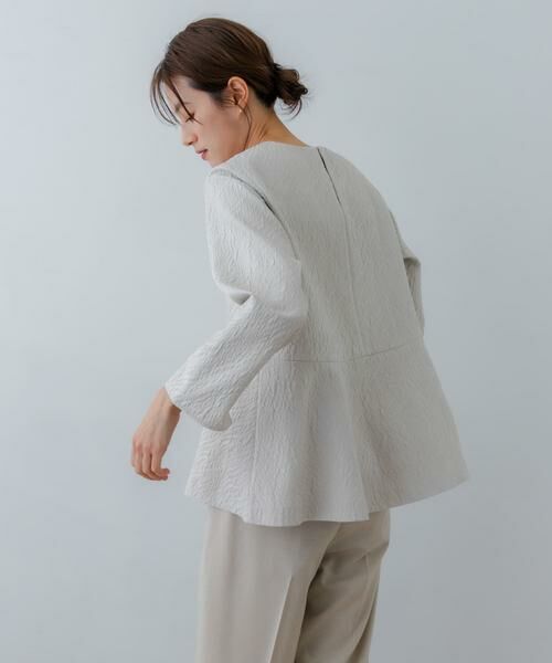 URBAN RESEARCH / アーバンリサーチ シャツ・ブラウス | ジャガードペプラムブラウス | 詳細27