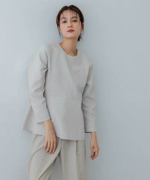 URBAN RESEARCH / アーバンリサーチ シャツ・ブラウス | ジャガードペプラムブラウス | 詳細28