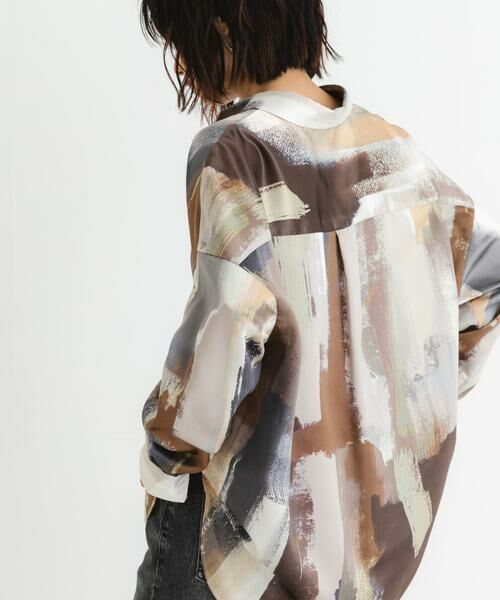 URBAN RESEARCH / アーバンリサーチ シャツ・ブラウス | 『イージーケア』new basic　カラーブロックペイントシャツ | 詳細1