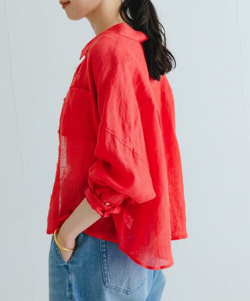 URBAN RESEARCH / アーバンリサーチ シャツ・ブラウス | リネンワイドショートシャツ | 詳細2