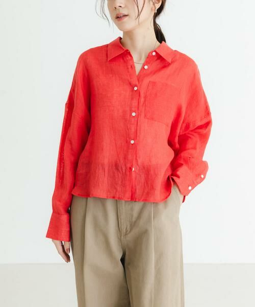 URBAN RESEARCH / アーバンリサーチ シャツ・ブラウス | リネンワイドショートシャツ | 詳細6