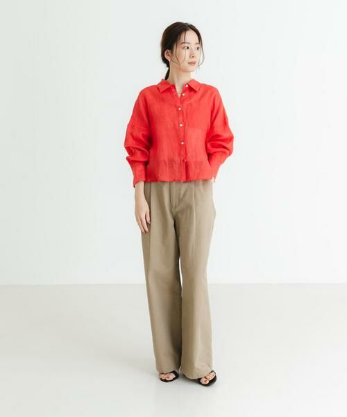 URBAN RESEARCH / アーバンリサーチ シャツ・ブラウス | リネンワイドショートシャツ | 詳細7