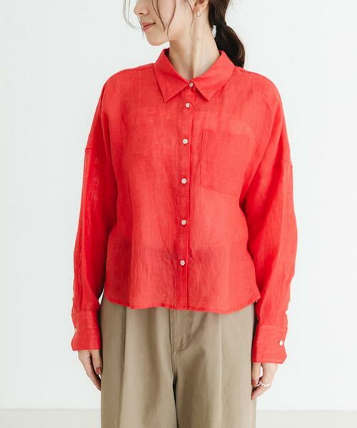 URBAN RESEARCH / アーバンリサーチ シャツ・ブラウス | リネンワイドショートシャツ | 詳細8