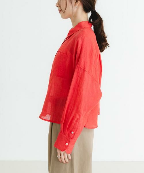 URBAN RESEARCH / アーバンリサーチ シャツ・ブラウス | リネンワイドショートシャツ | 詳細9