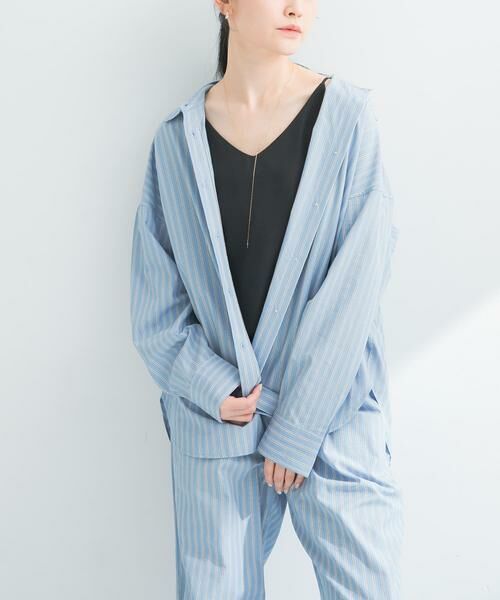 URBAN RESEARCH / アーバンリサーチ シャツ・ブラウス | new basic　インドスビンコットンストライプシャツ | 詳細1