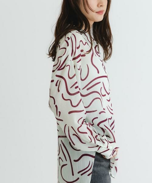 URBAN RESEARCH / アーバンリサーチ シャツ・ブラウス | 『イージーケア』ドローイングアートプリントシャツ | 詳細4