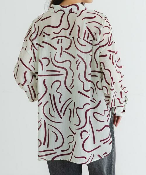 URBAN RESEARCH / アーバンリサーチ シャツ・ブラウス | 『イージーケア』ドローイングアートプリントシャツ | 詳細5