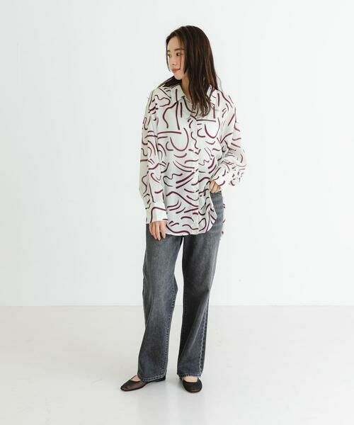 URBAN RESEARCH / アーバンリサーチ シャツ・ブラウス | 『イージーケア』ドローイングアートプリントシャツ | 詳細7