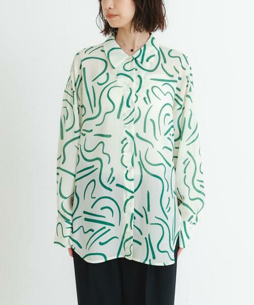 URBAN RESEARCH / アーバンリサーチ シャツ・ブラウス | 『イージーケア』ドローイングアートプリントシャツ | 詳細21